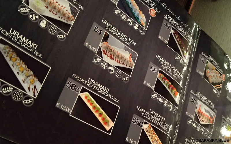 koko sushi restaurant menu